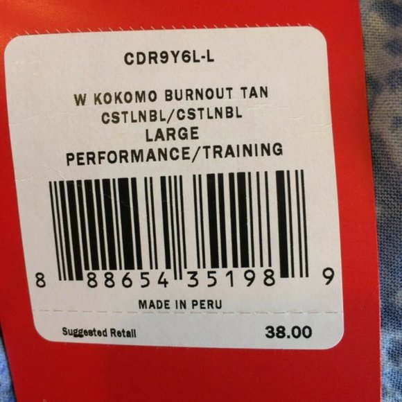The North Face Women's Kokomo Burnout Workout Tank Coastline Blue Large MSRP $38 - Picture 7 of 7